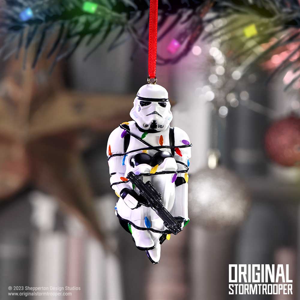 Original Stormtrooper In Fairy Lights Hanging Ornament - Shop Decorations At Gift Moments - 1
