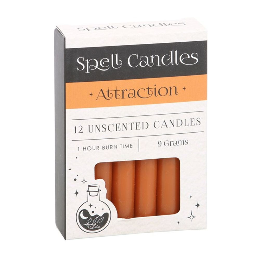 Pack of 12 Attraction Spell Candles: 1 - Candles By Gift Moments