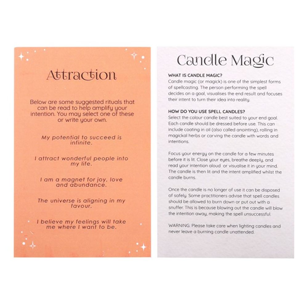 Pack of 12 Attraction Spell Candles: 4 - Candles By Gift Moments