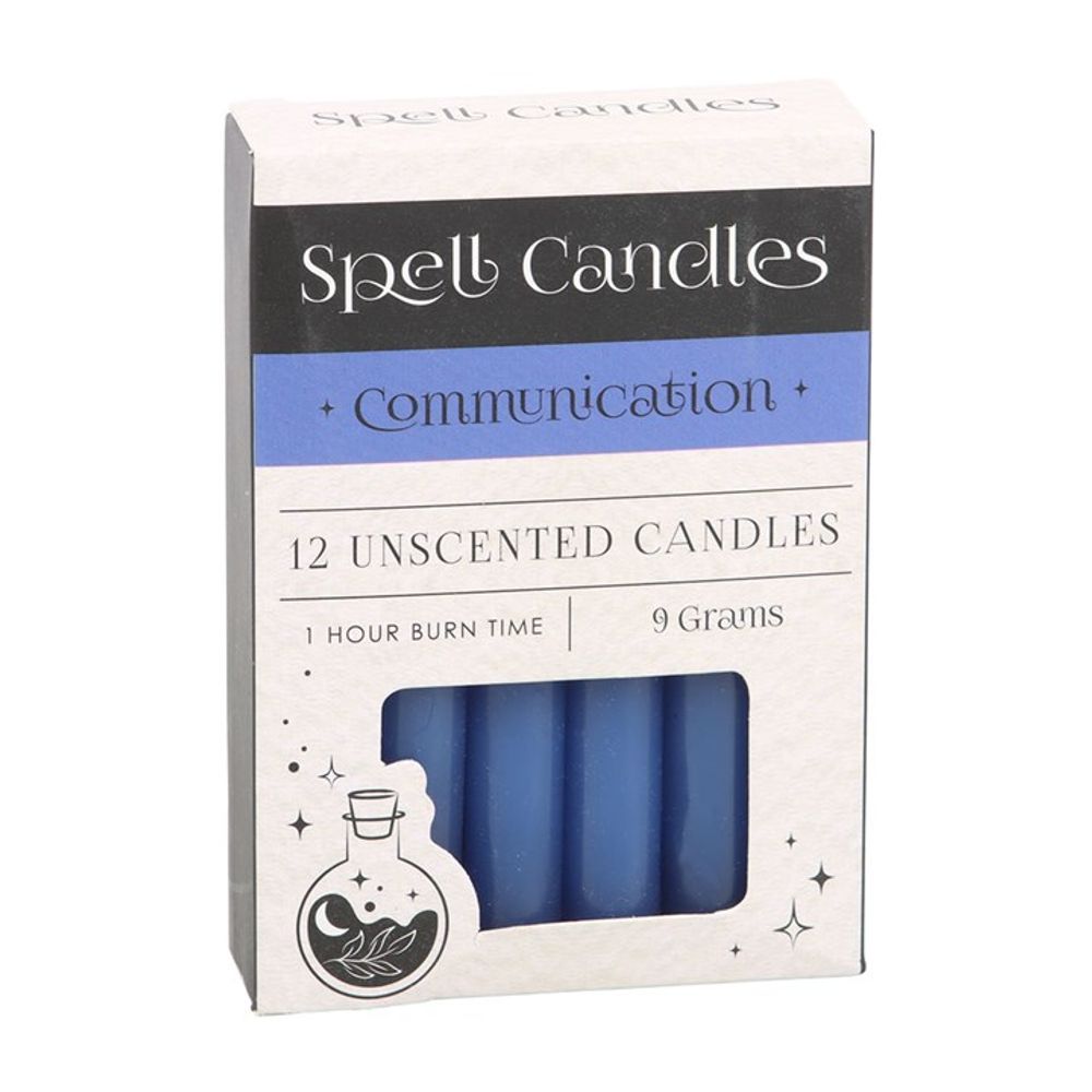 Pack of 12 Communication Spell Candles: 2 - Candles By Gift Moments