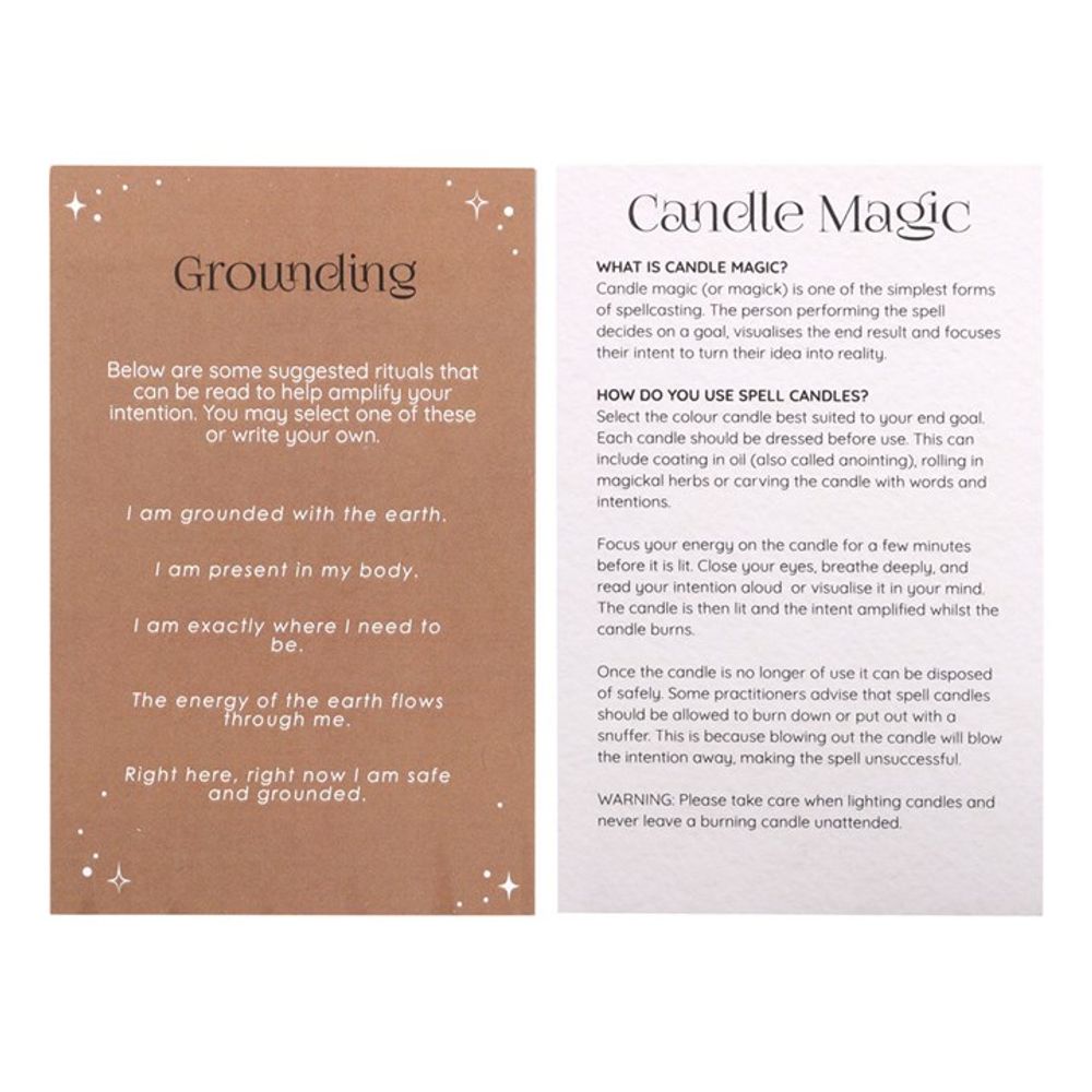 Pack of 12 Grounding Spell Candles: 4 - Candles By Gift Moments