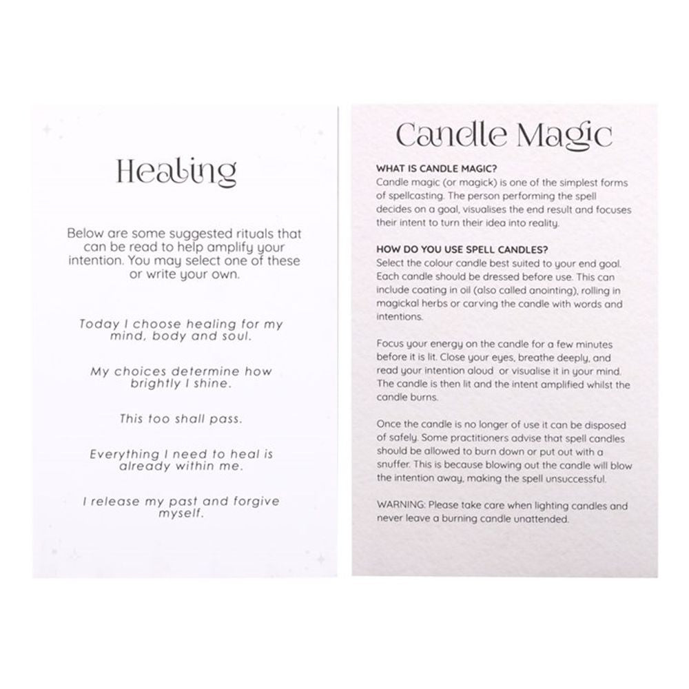 Pack of 12 Healing Spell Candles: 4 - Candles By Gift Moments