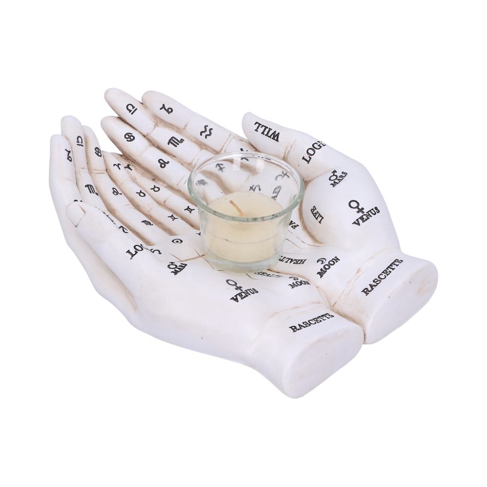 Palmist’s Guide White Chiromancy Hands Candle Holder - Shop Candles & Holders At Gift Moments - 4