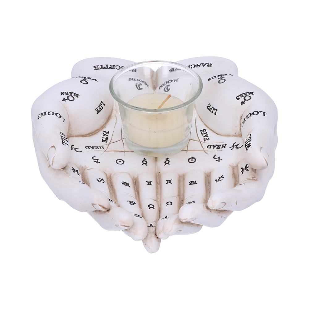 Palmist’s Guide White Chiromancy Hands Candle Holder - Shop Candles & Holders At Gift Moments - 5