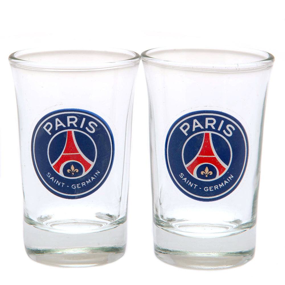 Paris Saint Germain FC 2pk Shot Glass Set - Shop Glassware At Gift Moments - 1