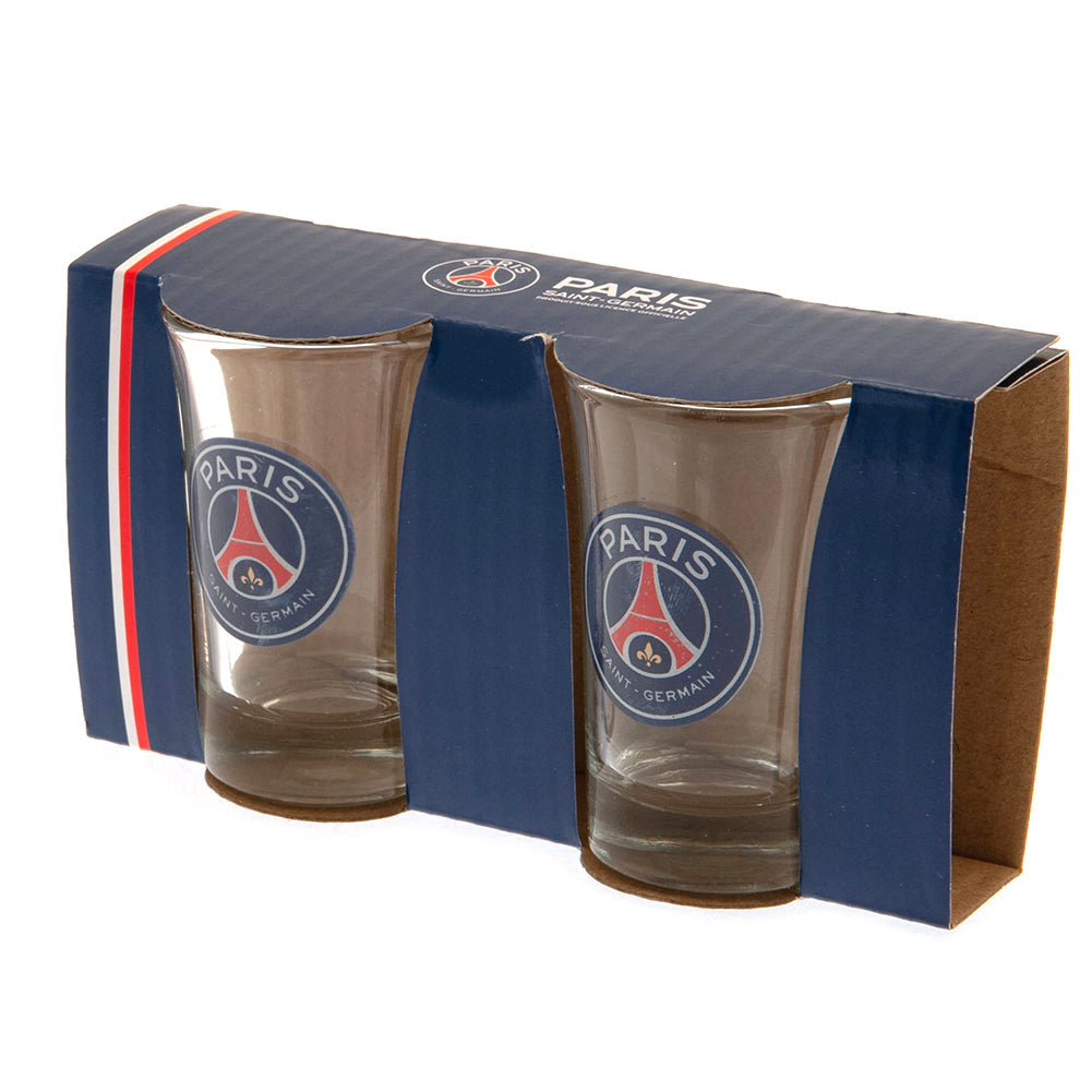 Paris Saint Germain FC 2pk Shot Glass Set - Shop Glassware At Gift Moments - 3