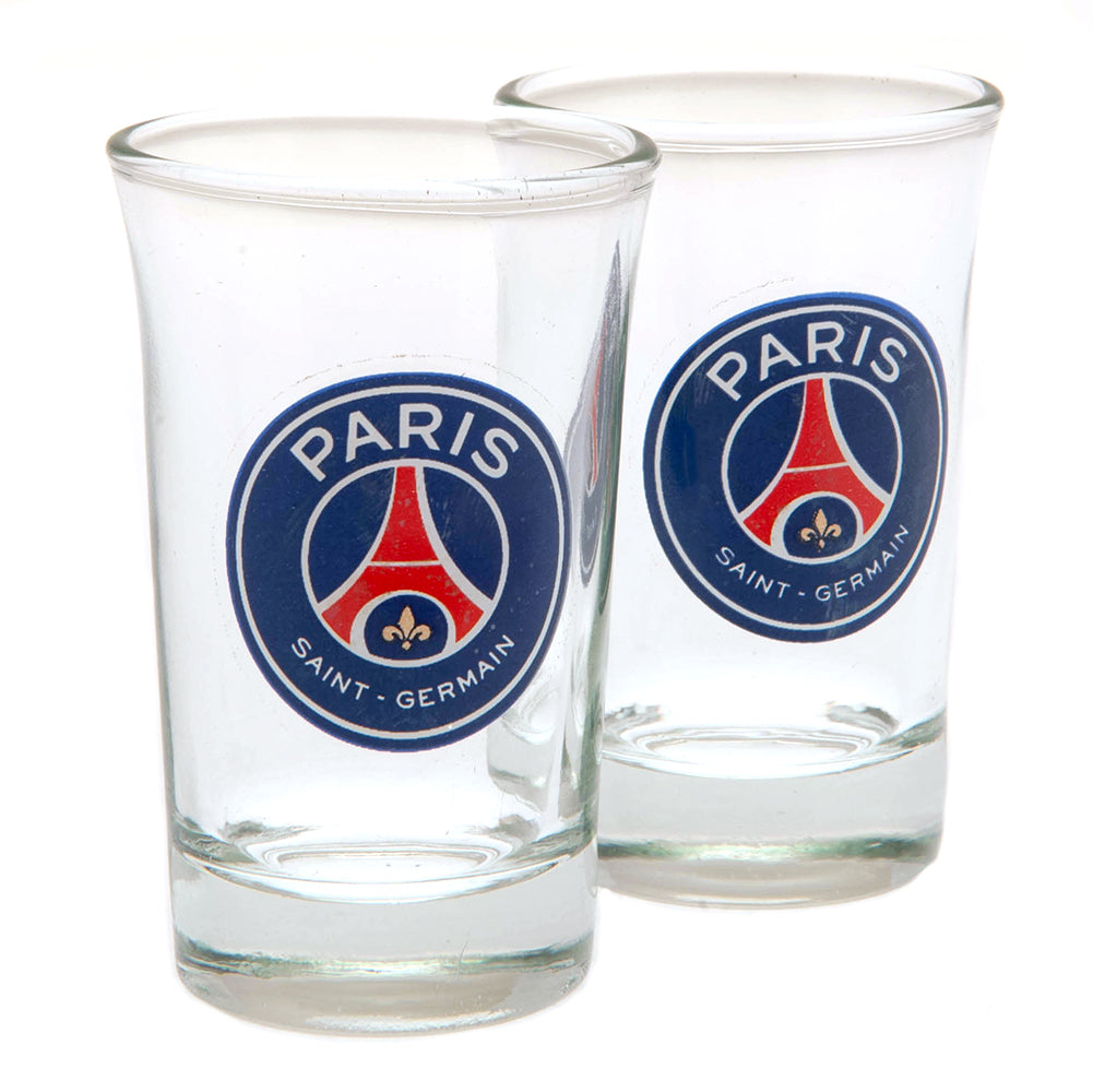 Paris Saint Germain FC 2pk Shot Glass Set - Shop Glassware At Gift Moments - 2
