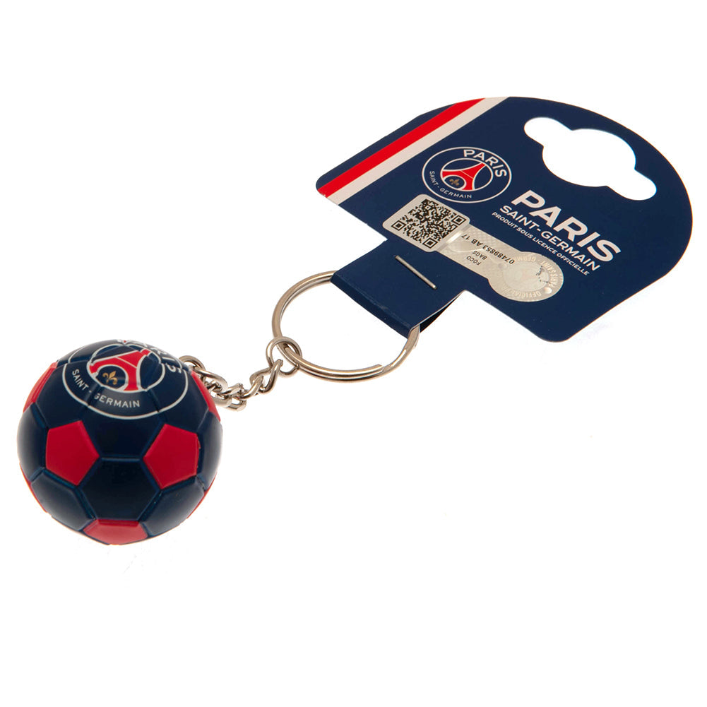 Paris Saint Germain FC Football Keyring - Shop Keyrings At Gift Moments - 1