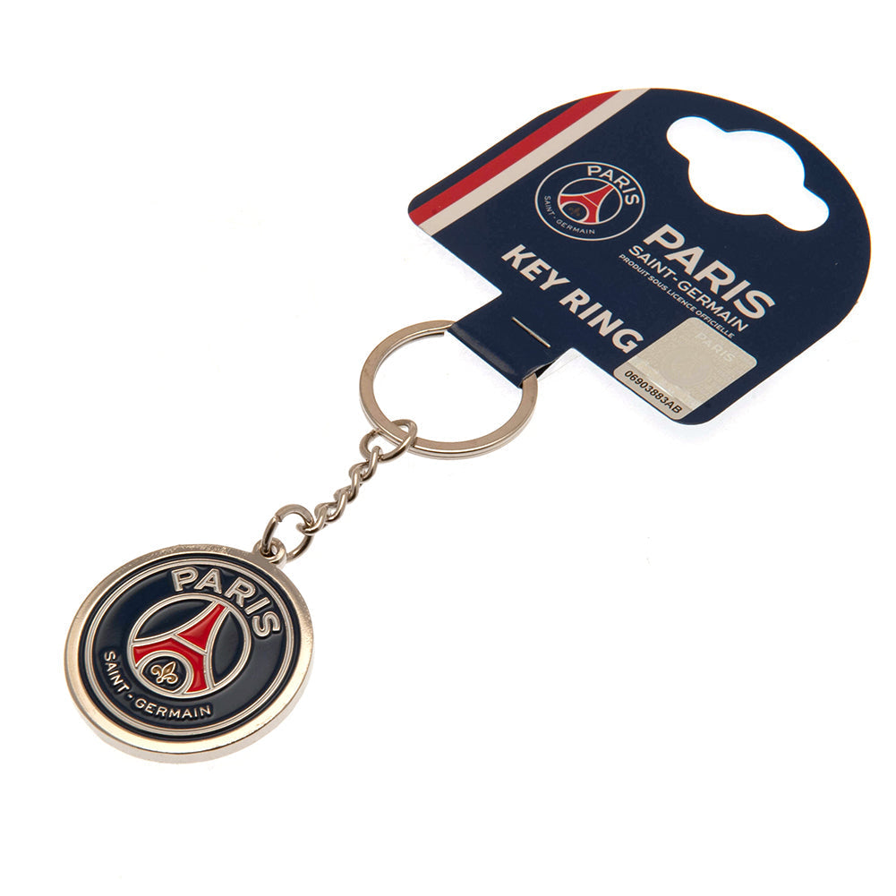 Paris Saint Germain FC Crest Keyring: 1 - Keyrings By Paris Saint Germain