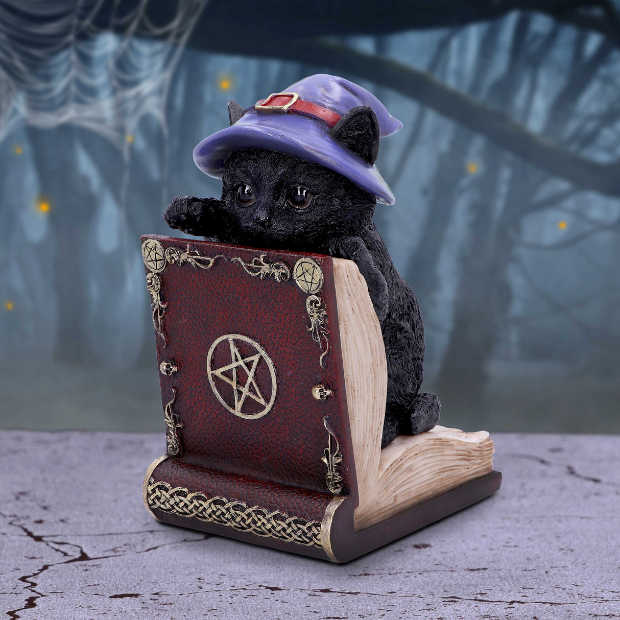 Peek-a-boo Witch Cat Bookend: 1 - Figures & Collectables By Gift Moments