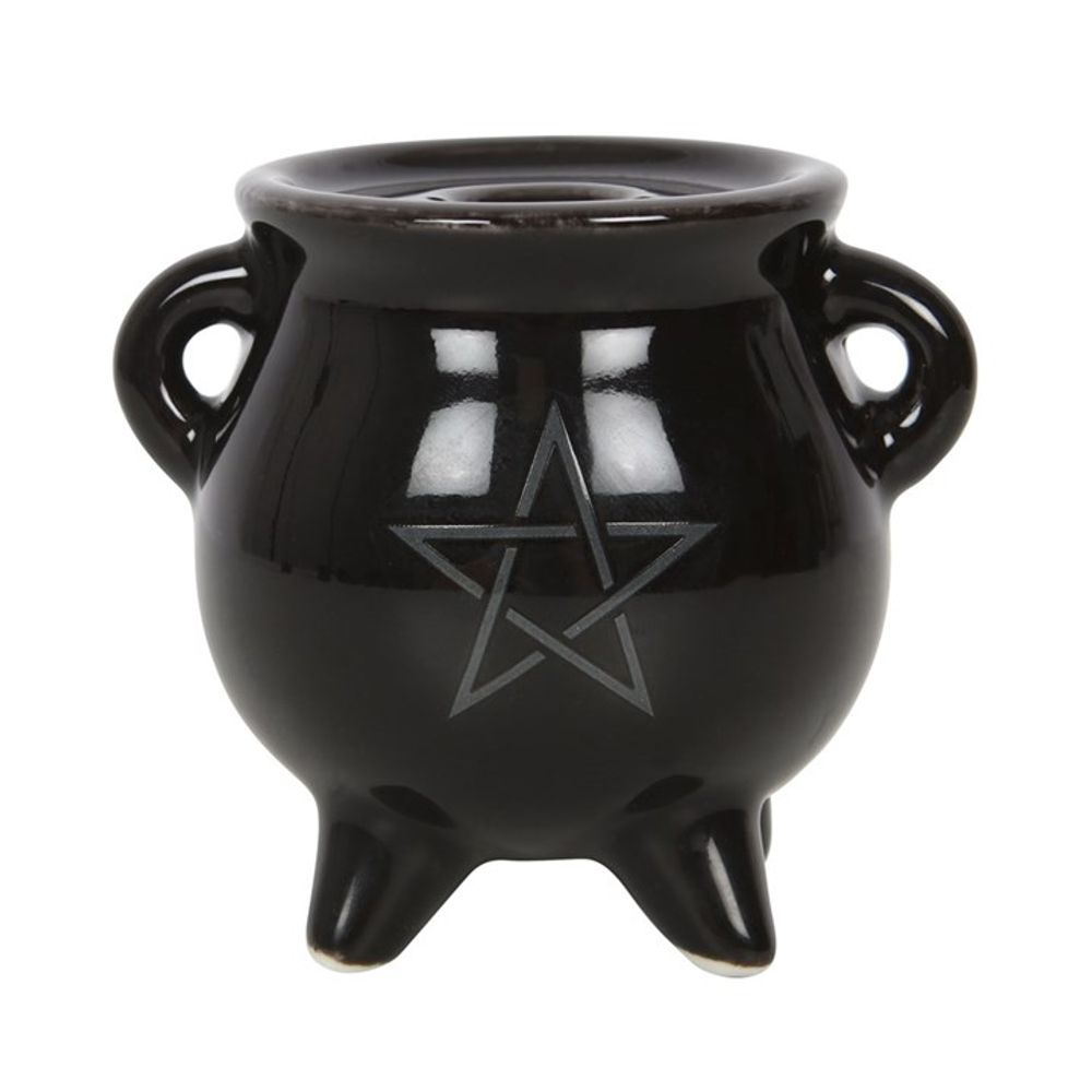 Pentagram Cauldron Ceramic Incense Holder: 3 - Incense Holders By Gift Moments