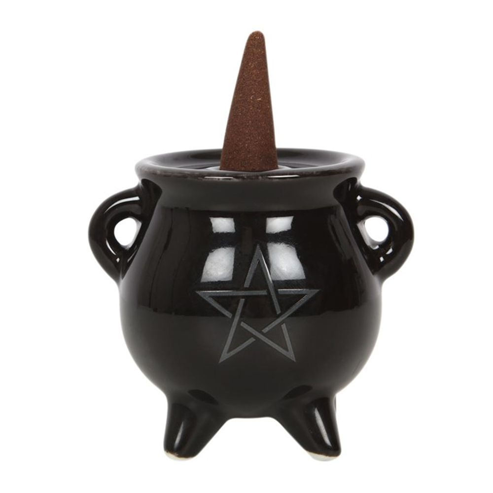 Pentagram Cauldron Ceramic Incense Holder: 1 - Incense Holders By Gift Moments