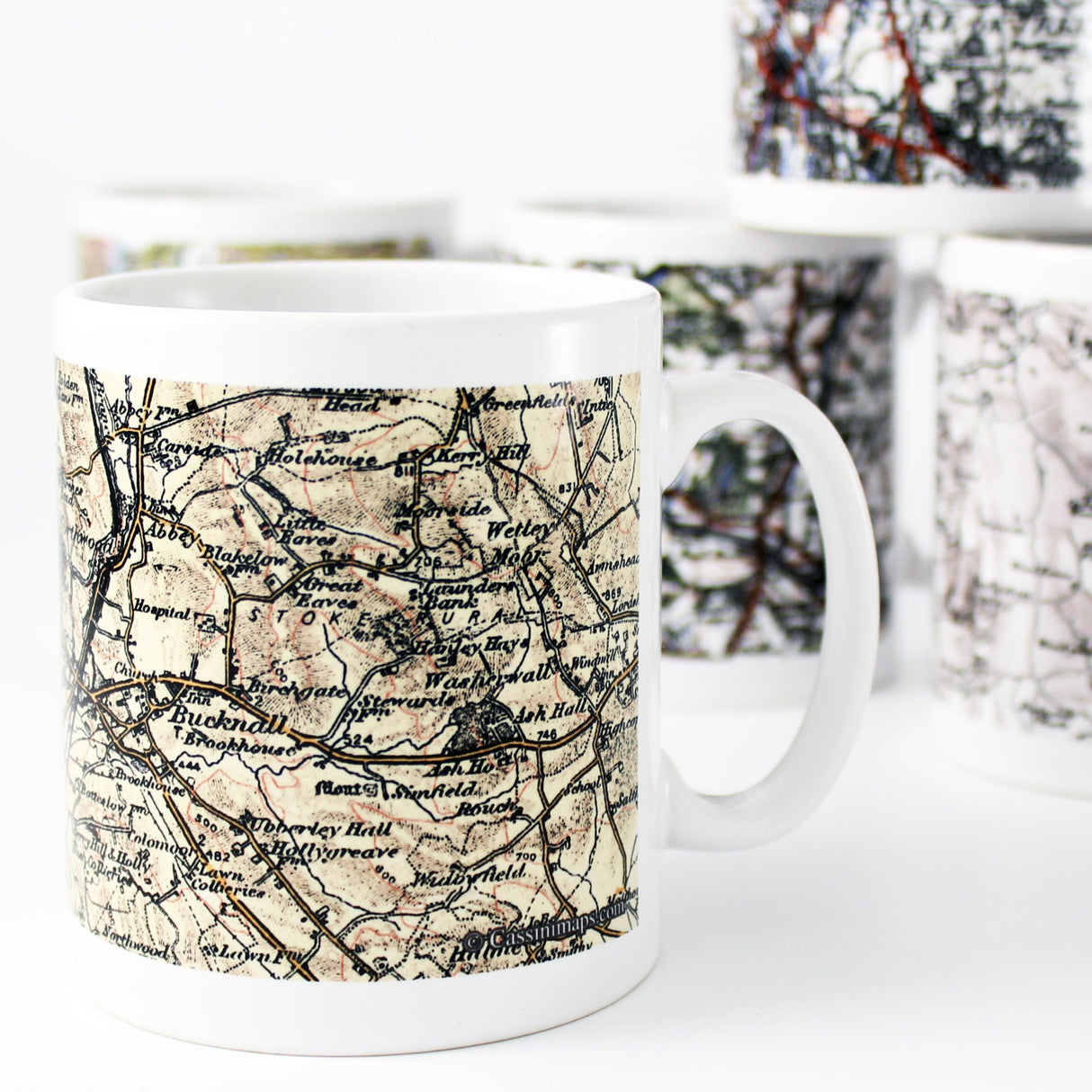 Personalised 1896 - 1904 Revised New Map Mug: 2 - Mugs By Gift Moments