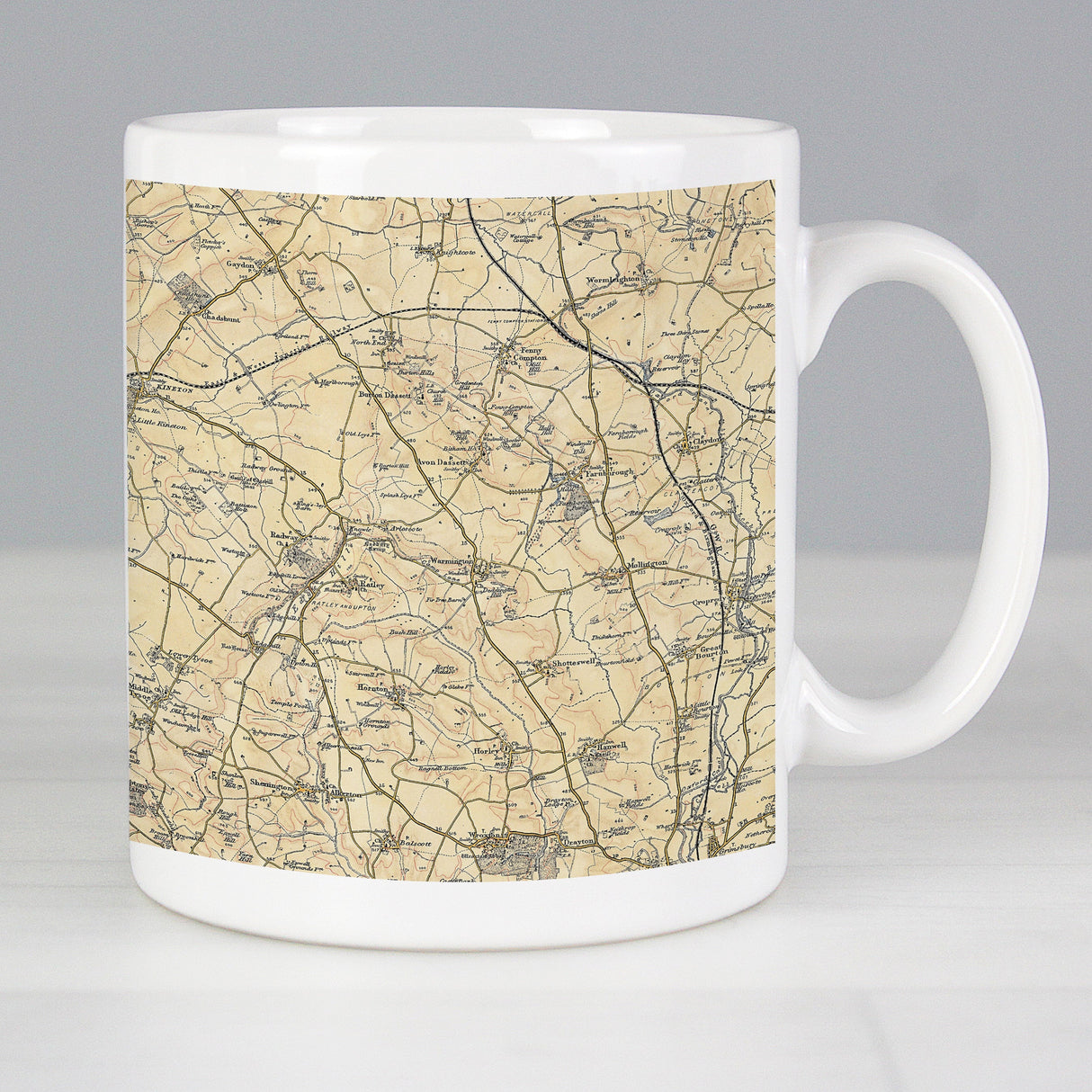 Personalised 1896 - 1904 Revised New Map Mug: 1 - Mugs By Gift Moments