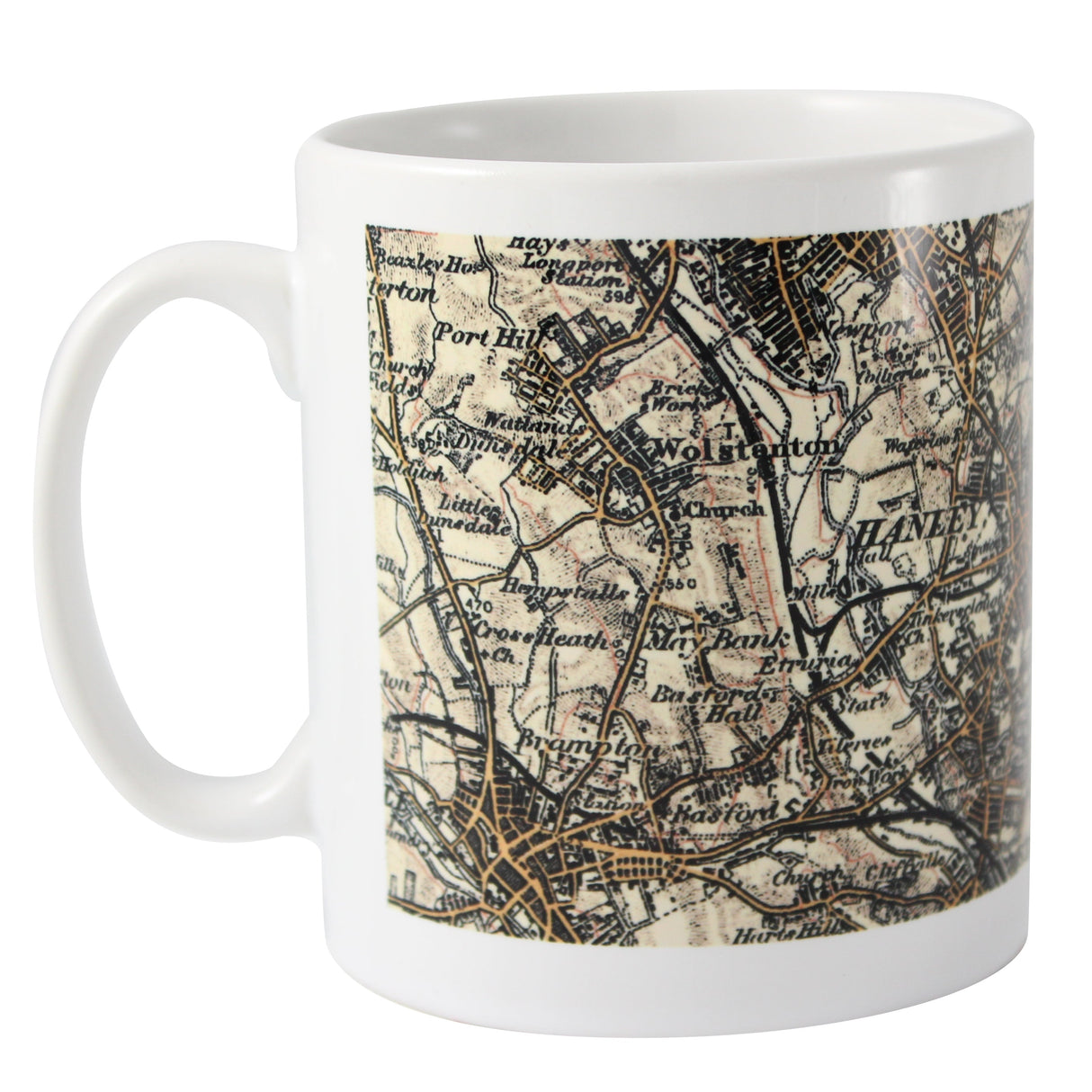 Personalised 1896 - 1904 Revised New Map Mug: 3 - Mugs By Gift Moments