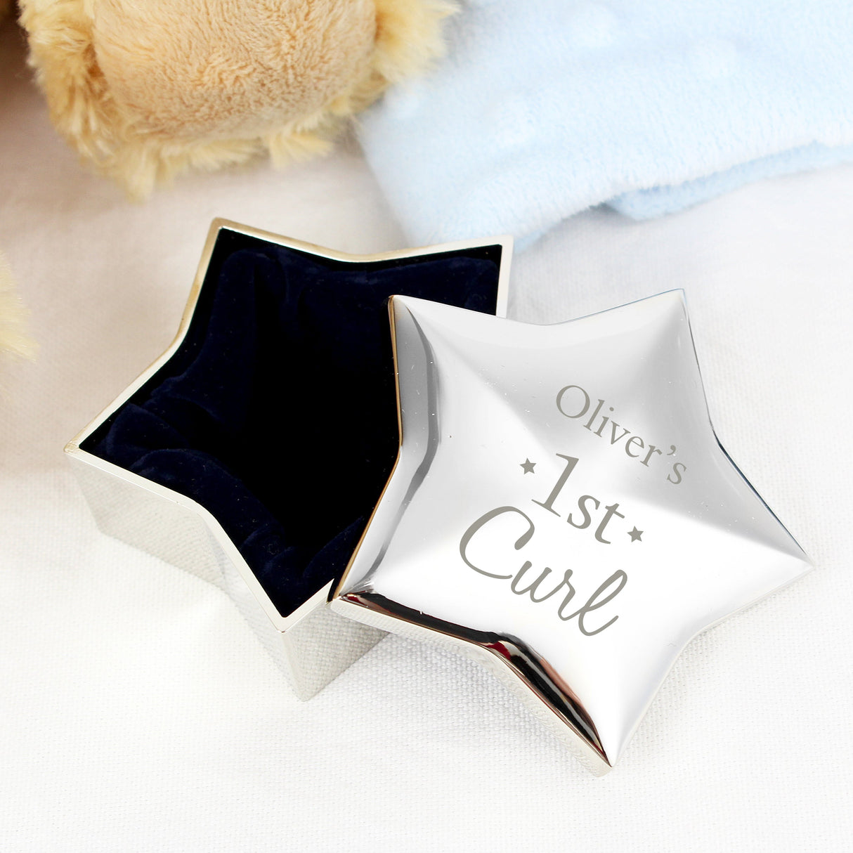 Personalised 1st Curl Star Trinket Box - Shop Trinket Boxes At Gift Moments - 1