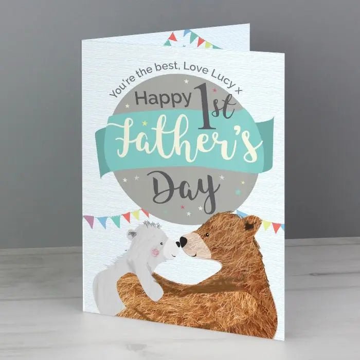 Personalised 1st Father’s Day Daddy Bear Card: 2 - Greeting Cards By Gift Moments