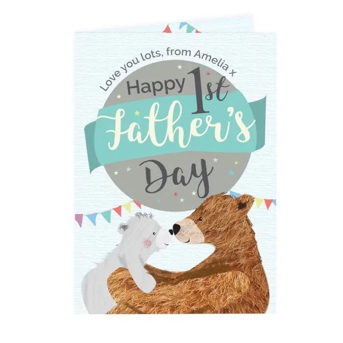 Personalised 1st Father’s Day Daddy Bear Card: 3 - Greeting Cards By Gift Moments