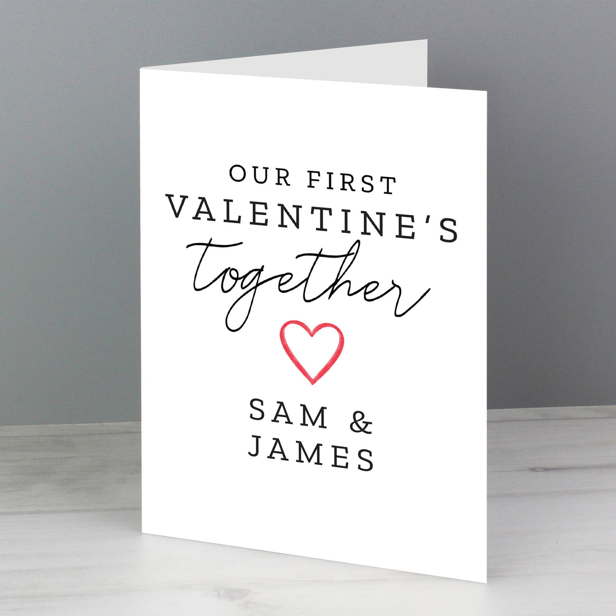 Personalised Our 1st Valentine’s Day Card: 1 - Greeting Cards By Gift Moments