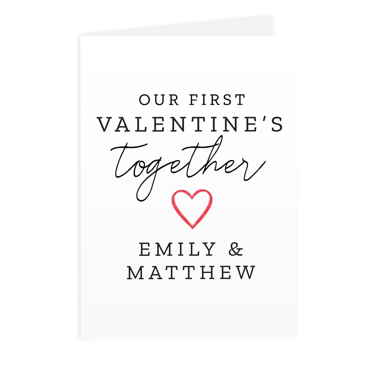 Personalised Our 1st Valentine’s Day Card: 3 - Greeting Cards By Gift Moments