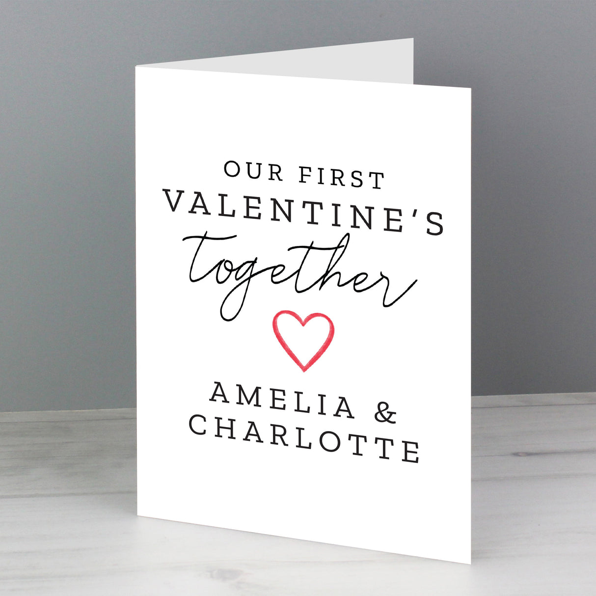Personalised Our 1st Valentine’s Day Card: 2 - Greeting Cards By Gift Moments