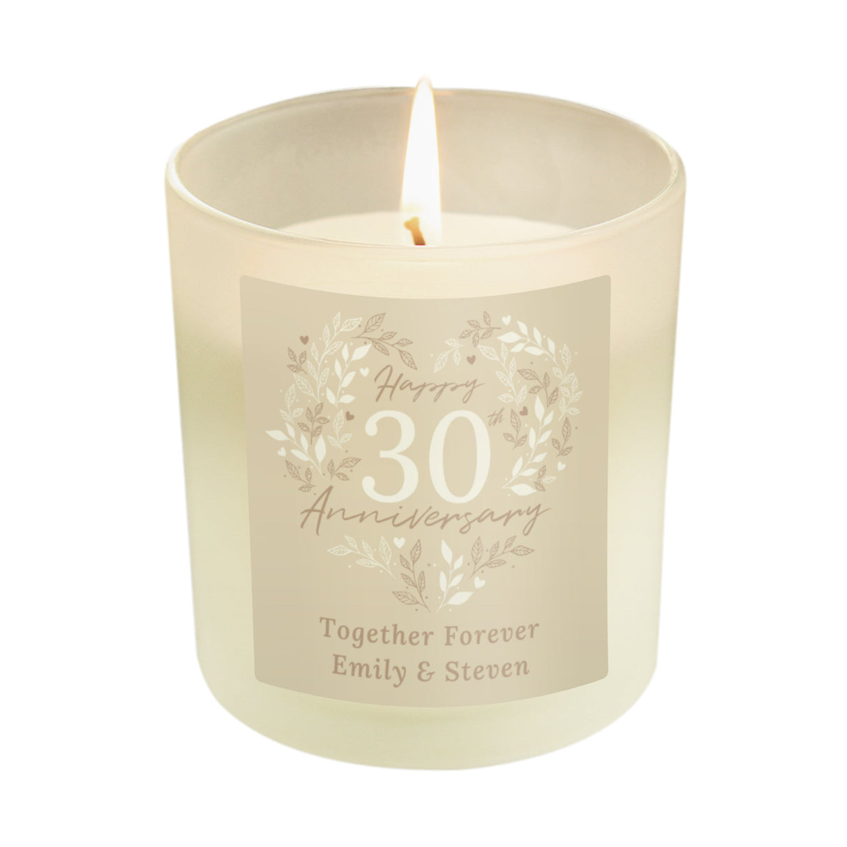 Personalised 30th Pearl Wedding Anniversary Candle Jar: 5 - Candles By Gift Moments