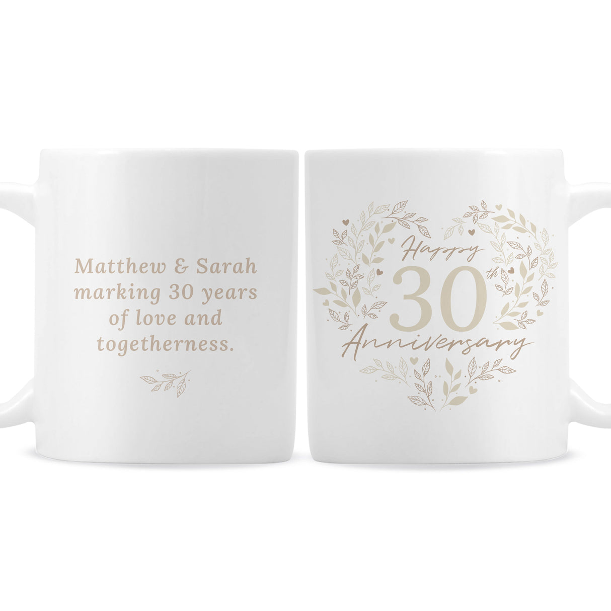 Personalised 30th Pearl Wedding Anniversary Mug: 5 - Mugs By Gift Moments