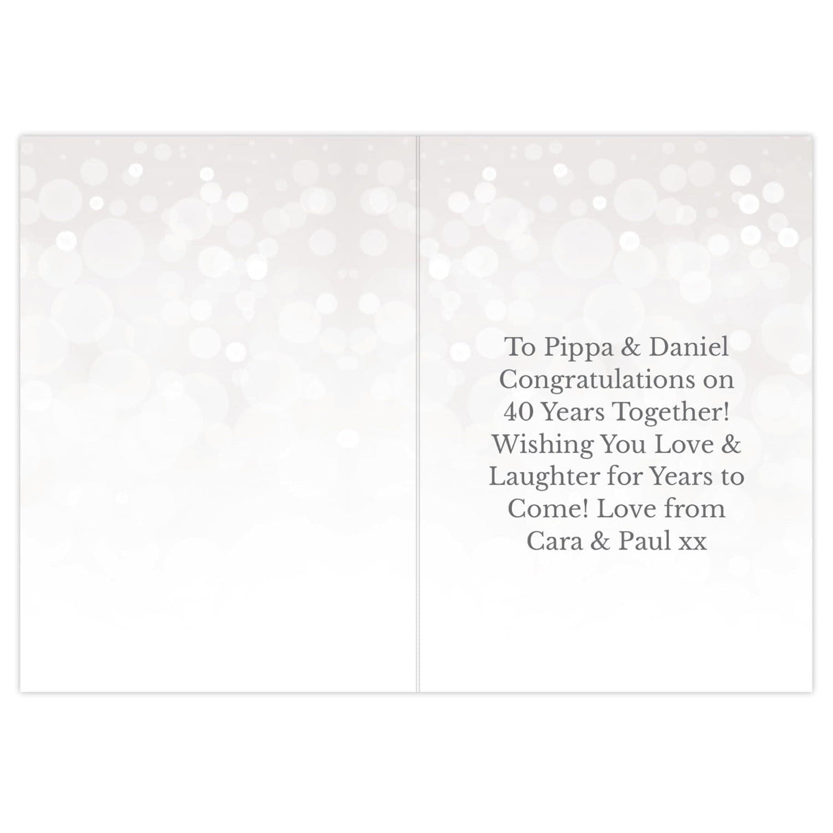 Personalised 40th Ruby Anniversary Card: 3 - Greeting Cards By Gift Moments