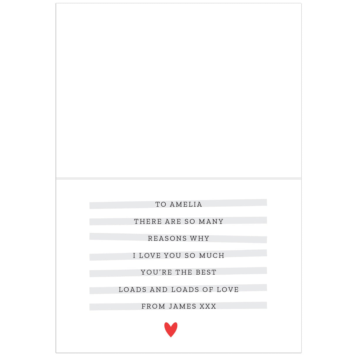 Personalised 5 Reasons Why Card - Shop Greeting Cards At Gift Moments - 3