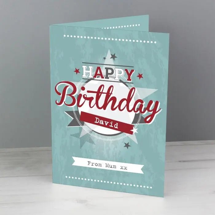Personalised 50s Retro Card: 2 - Greeting Cards By Gift Moments