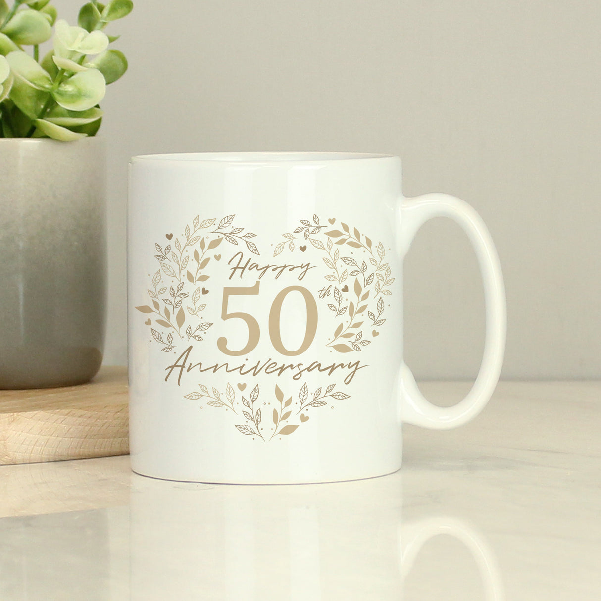 Personalised 50th Golden Wedding Anniversary Mug: 2 - Mugs By Gift Moments