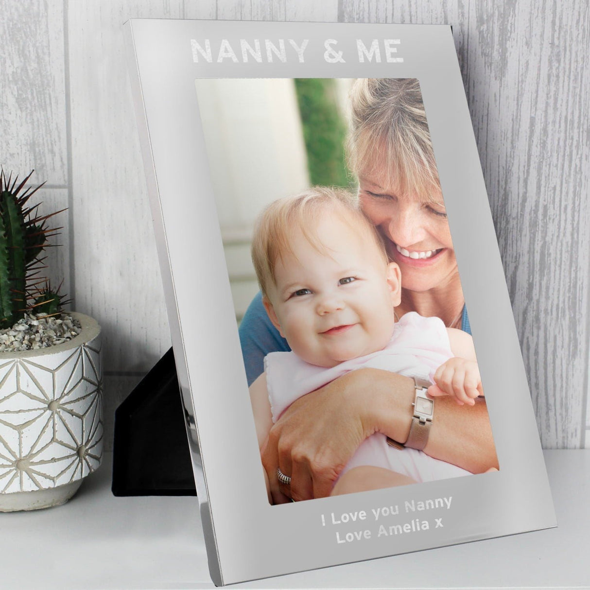 Personalised & Me 5x7 Silver Photo Frame: 3 - Photo Frames By Gift Moments
