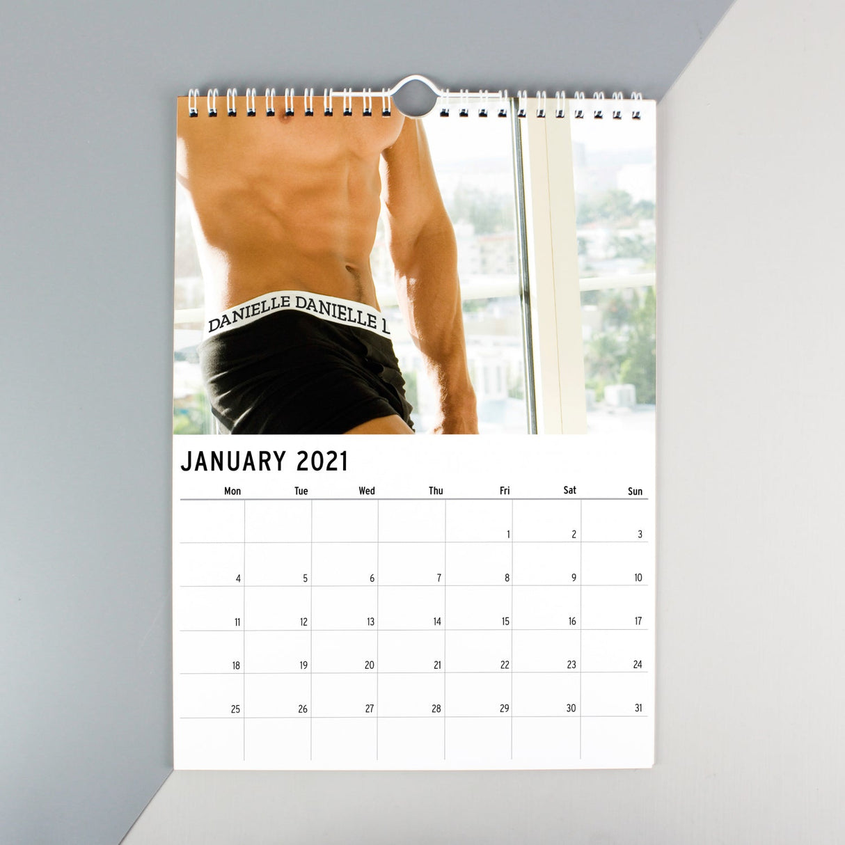 Personalised A4 Hot Hunks Calendar - Shop Calendars & Planners At Gift Moments - 2