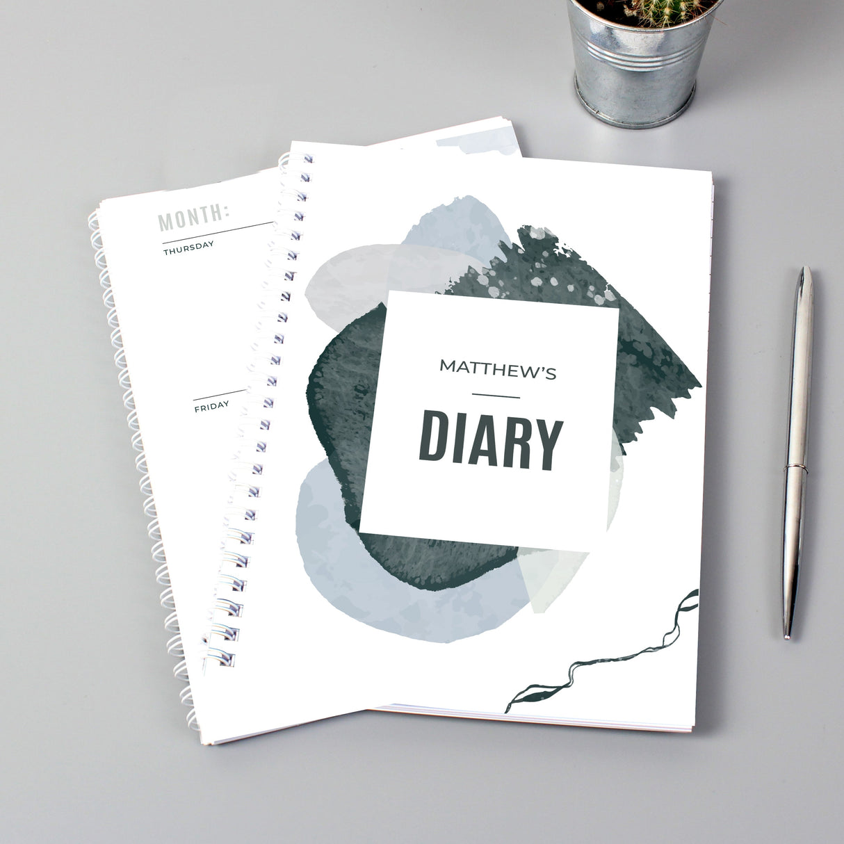 Personalised Abstract A5 Diary - Shop Diaries At Gift Moments - 1