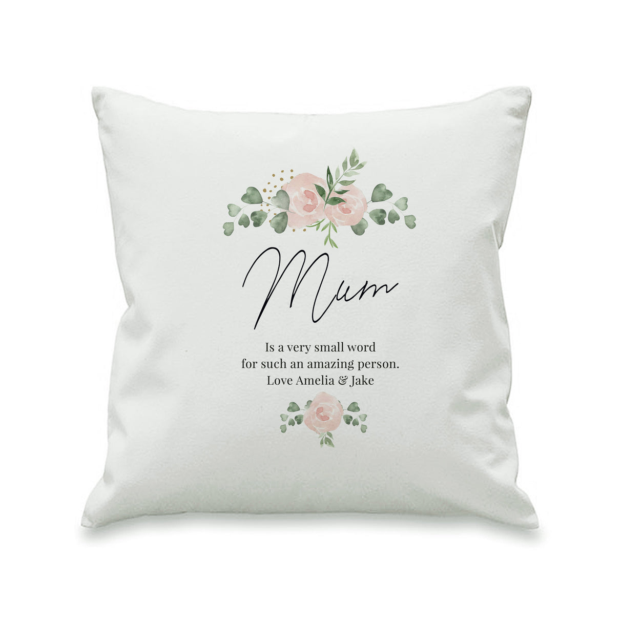 Personalised Abstract Rose Cream Cushion - Shop Cushions At Gift Moments - 5