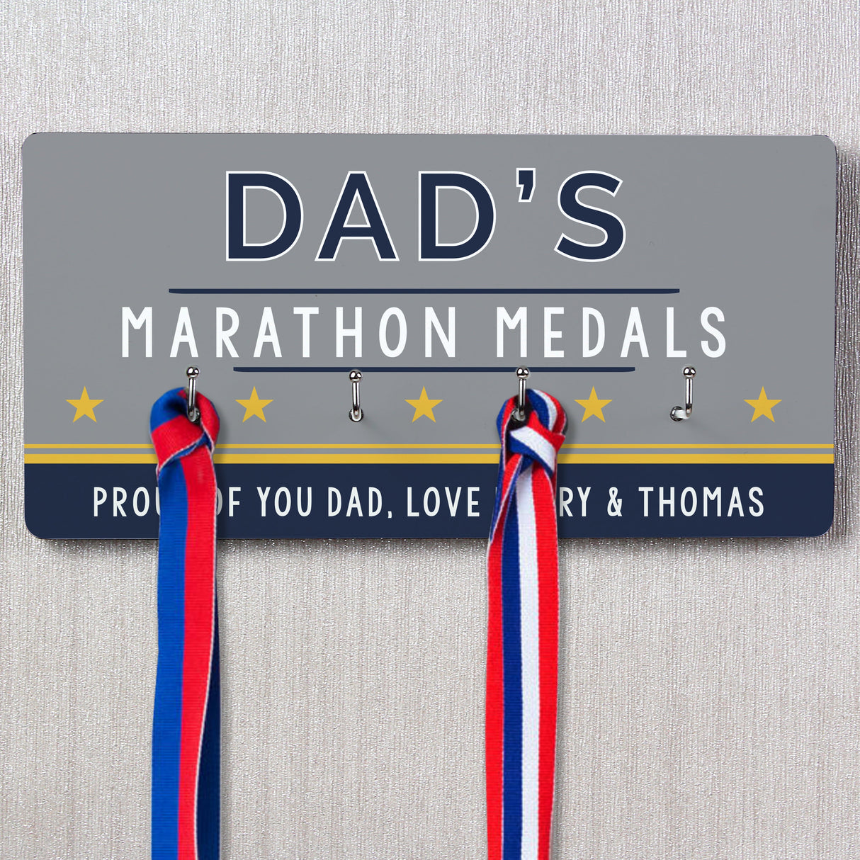 Personalised Achievement Medal Hooks: 1 - Signs & Plaques By Gift Moments