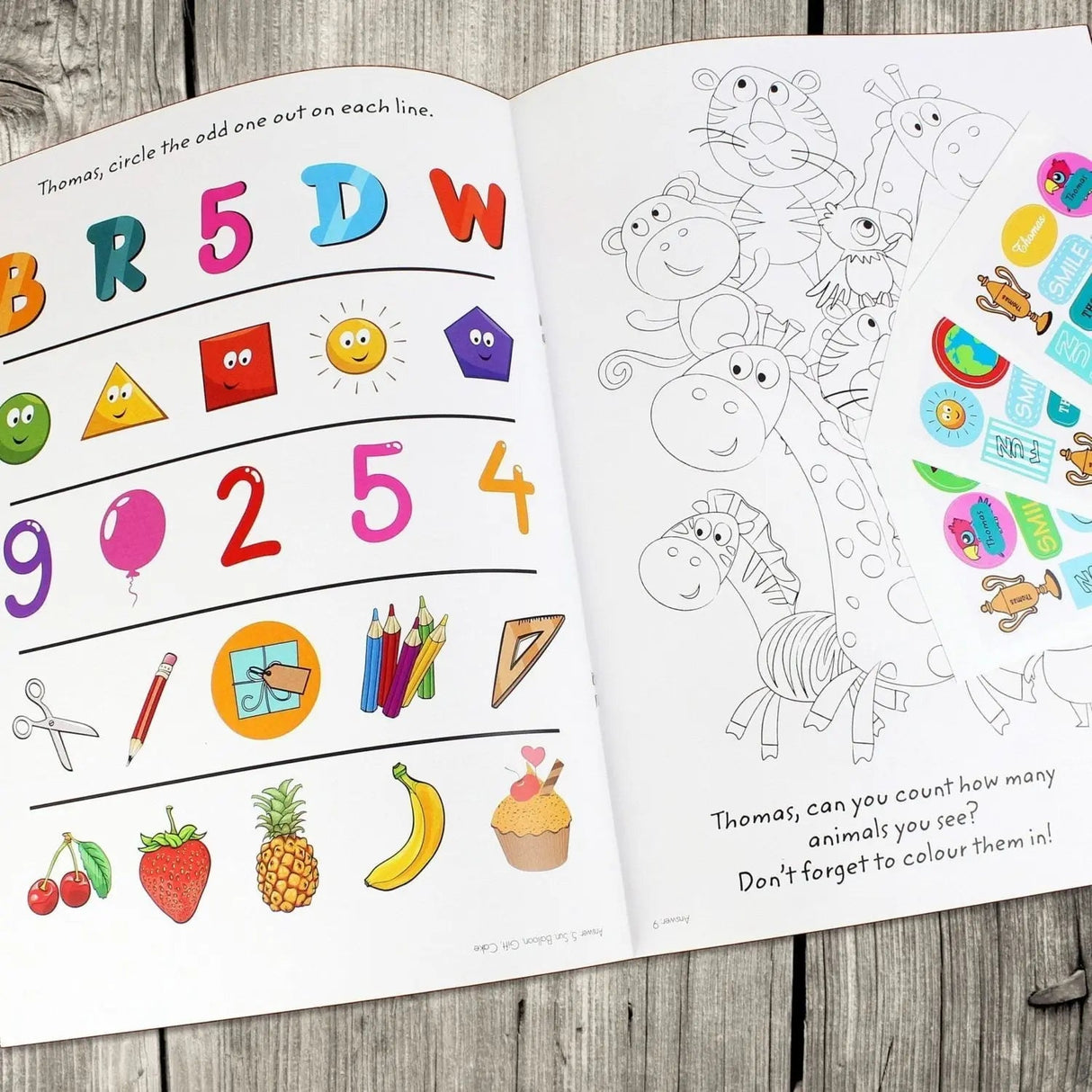 Personalised Activity Book with Stickers: 3 - Books By Gift Moments