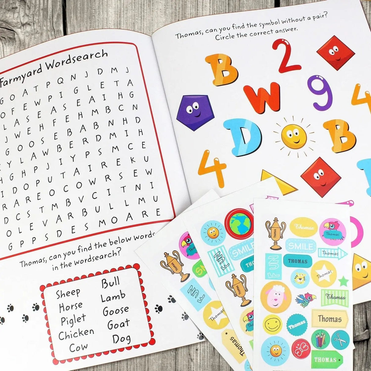 Personalised Activity Book with Stickers: 4 - Books By Gift Moments