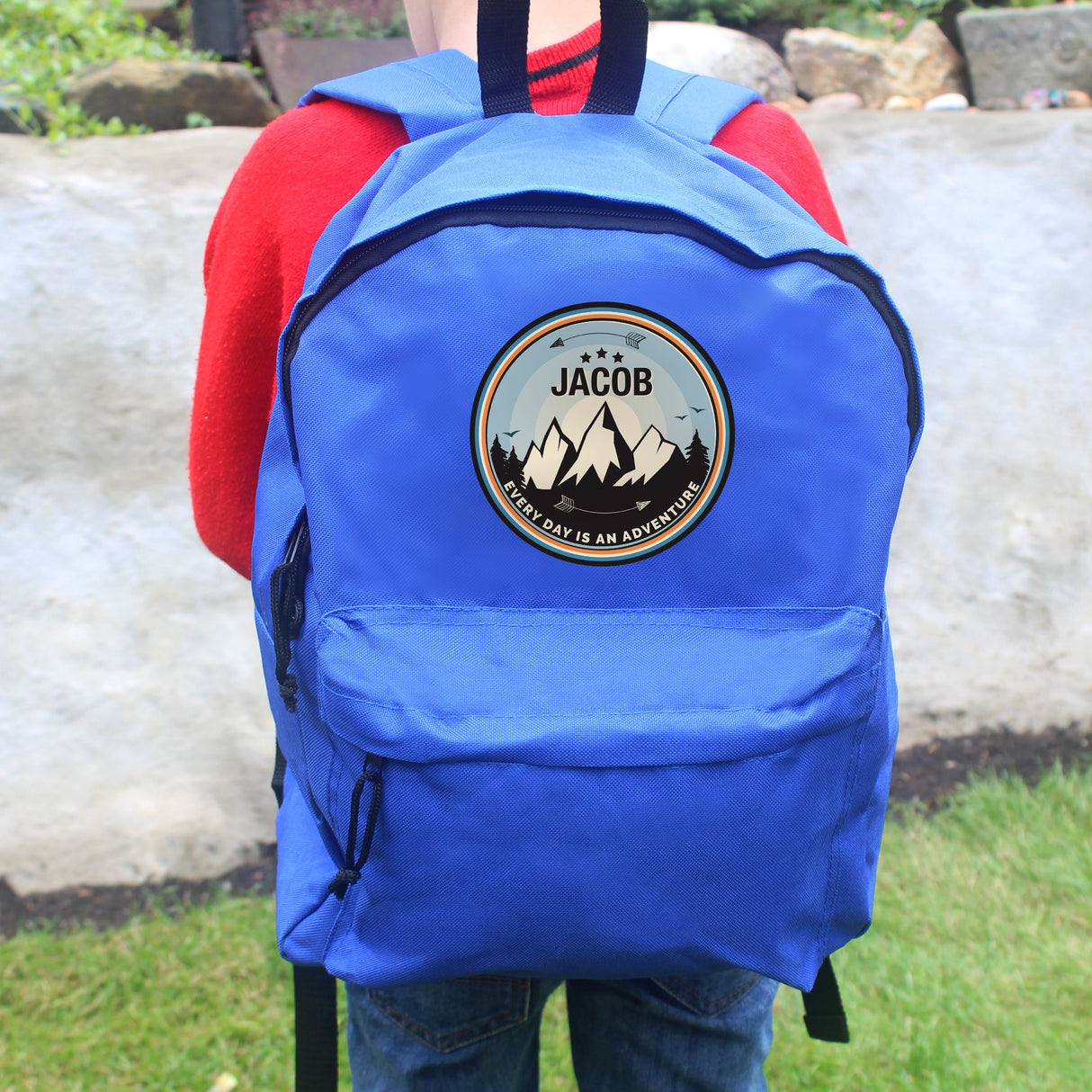 Personalised Adventure Blue Backpack - Shop Kids Bags At Gift Moments - 2