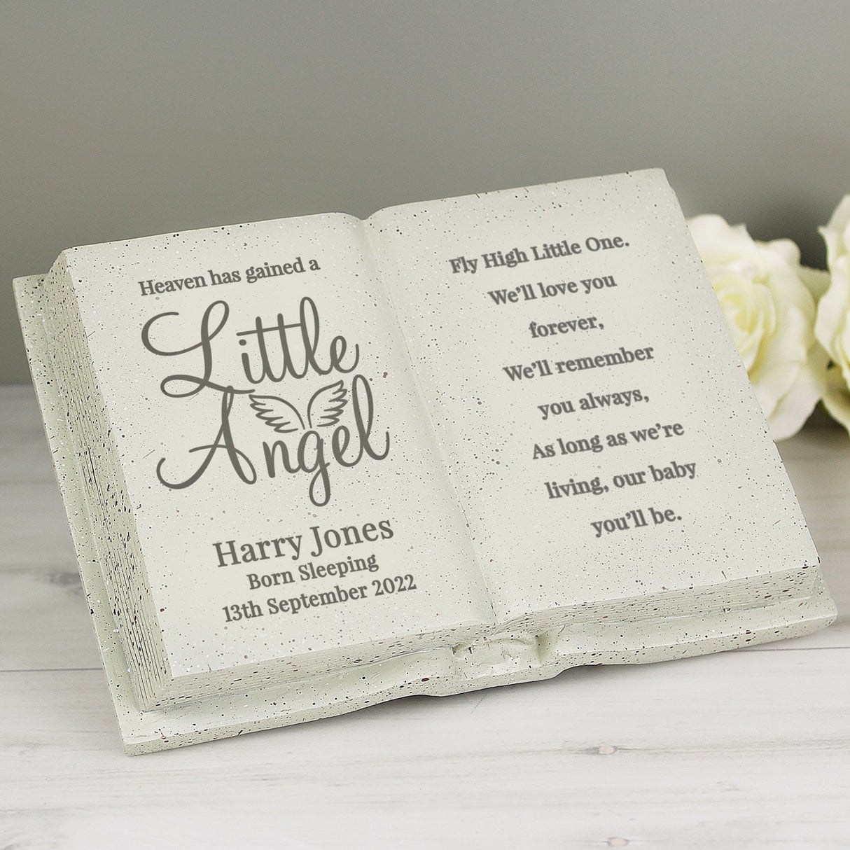 Personalised Angel Memorial Book: 2 - Memorials By Gift Moments