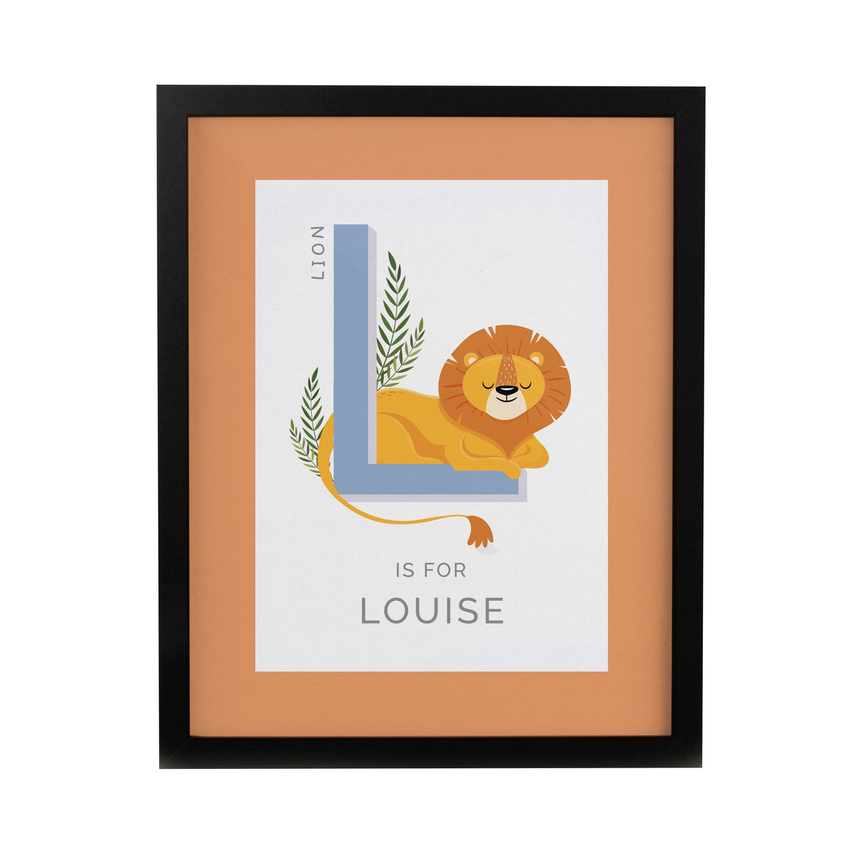 Personalised Animal Alphabet Framed Prints - Shop Framed Prints At Gift Moments - 9