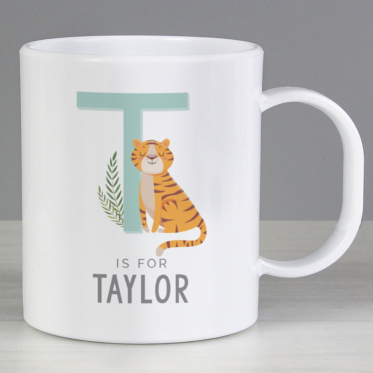 Personalised Animal Alphabet Plastic Mug: 2 - Plastic Mugs By Gift Moments