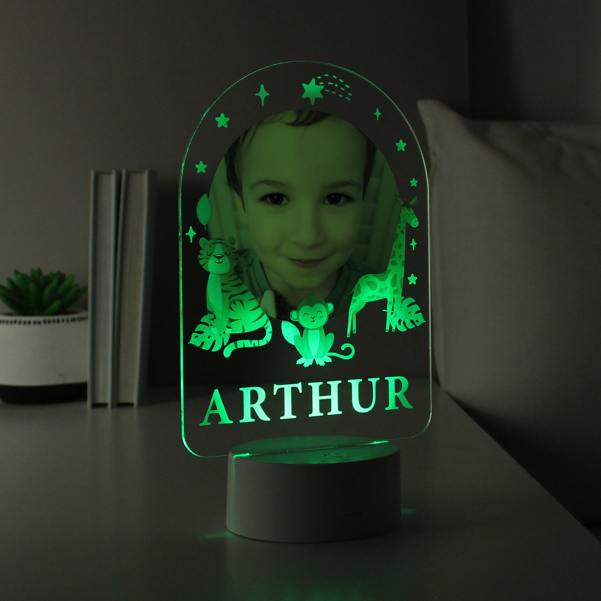 Personalised Animal Photo Upload LED Colour Changing Night Light: 2 - LED Lighting By Gift Moments