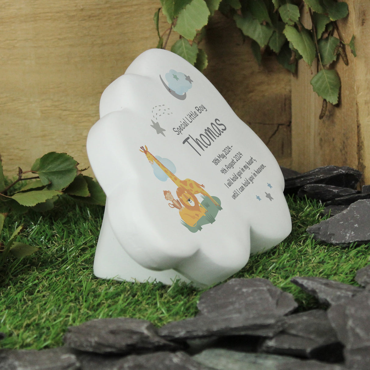 Personalised Animal Resin Memorial Cloud: 3 - Memorials By Gift Moments