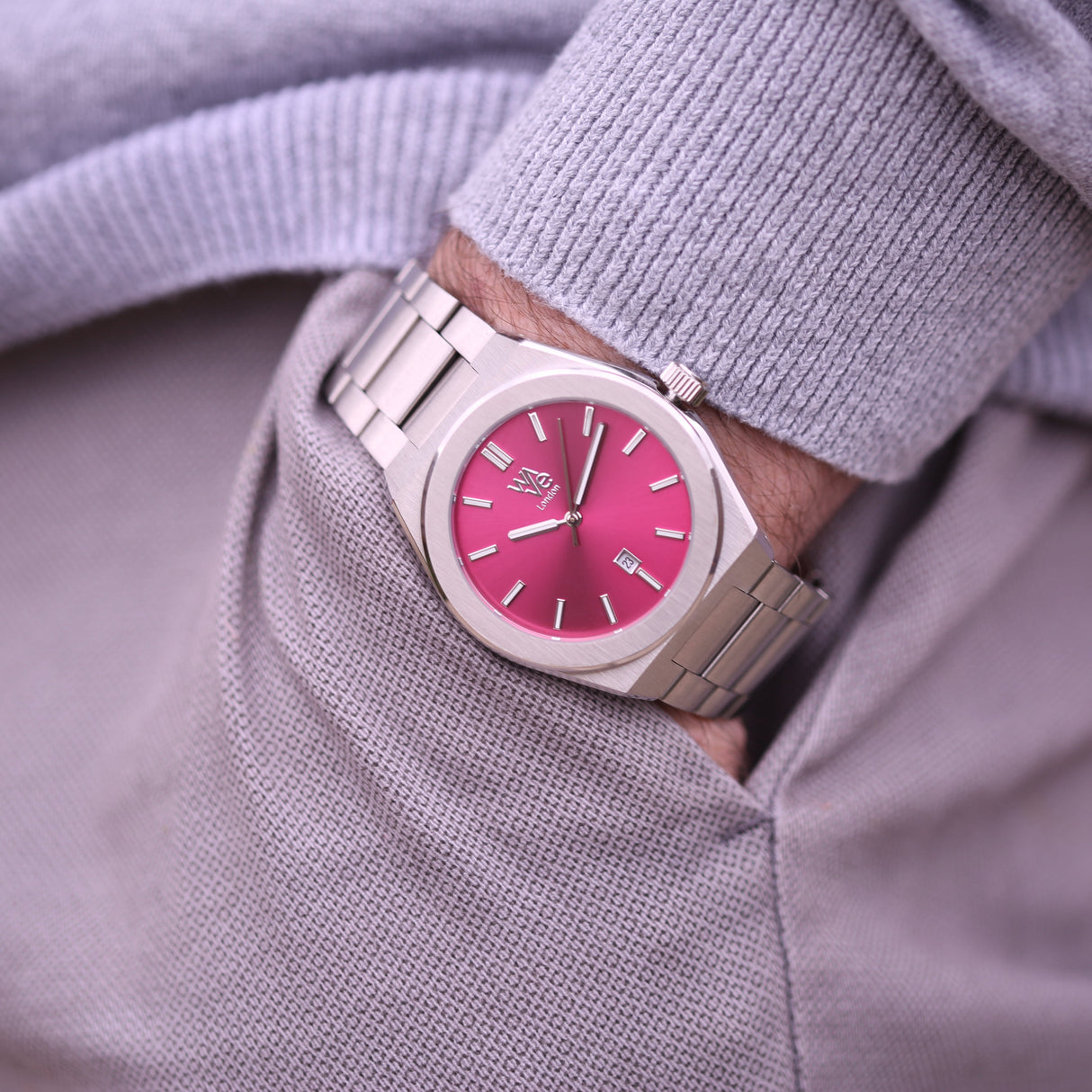 Personalised Architect Wave Watch in Blush Ripple - Shop Watches At Gift Moments - 5