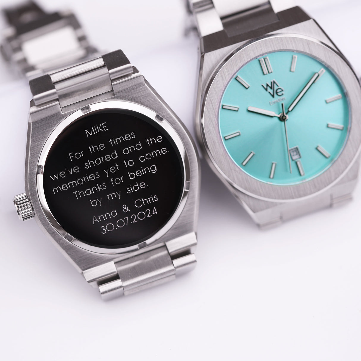 Personalised Architect Wave Watch in Ocean Blue - Shop Watches At Gift Moments - 4