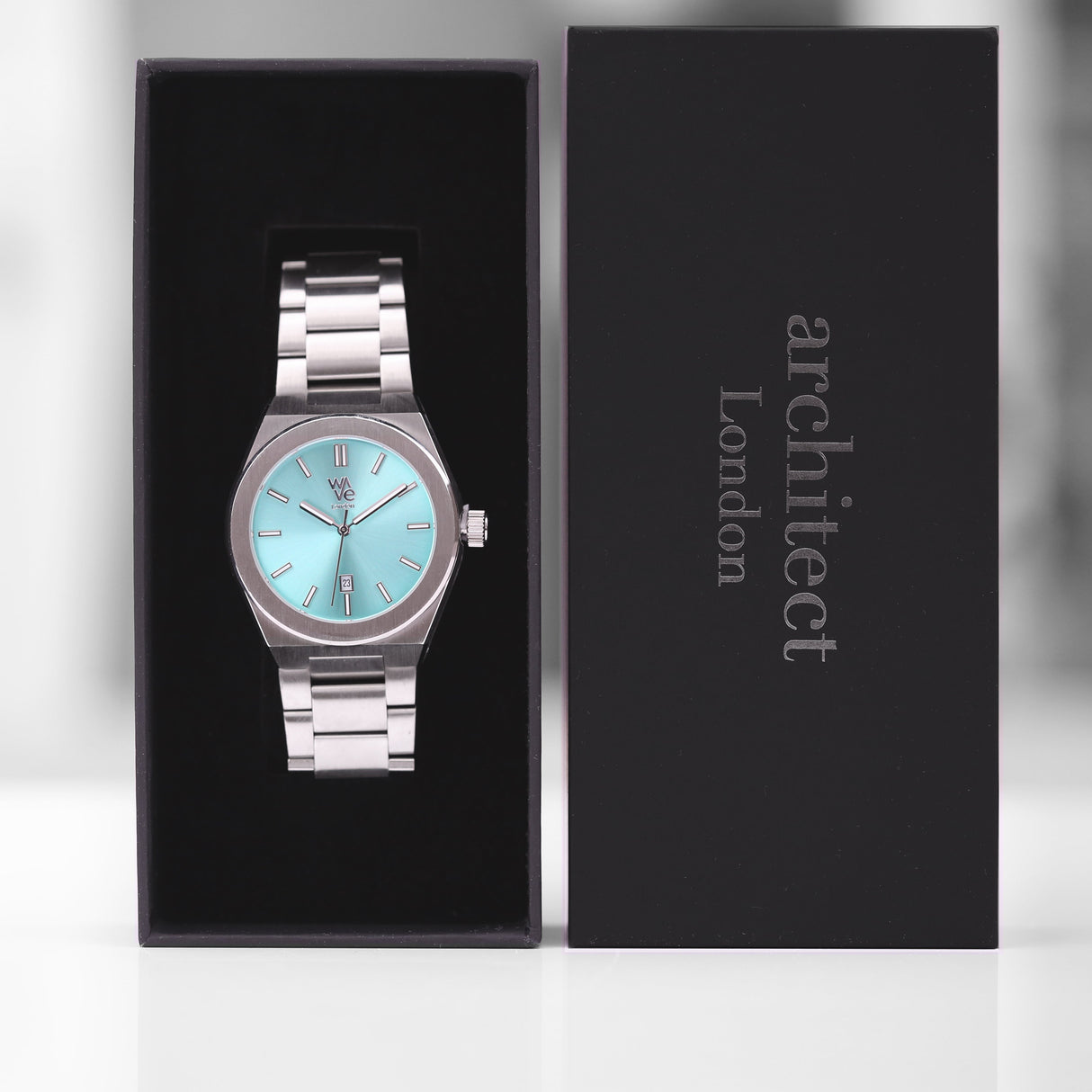 Personalised Architect Wave Watch in Ocean Blue - Shop Watches At Gift Moments - 2