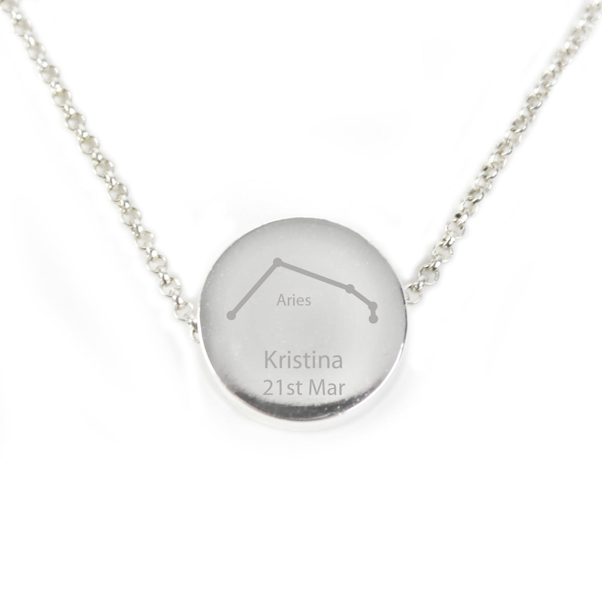 Personalised Aries Zodiac Star Sign Necklace (Mar 21st - Apr 19th): 8 - Necklaces By Gift Moments