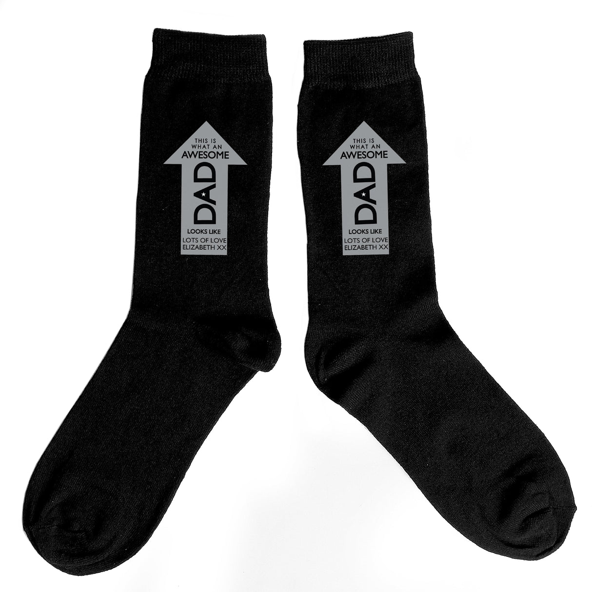Personalised Awesome Dad Men’s Socks: 2 - Clothing By Gift Moments