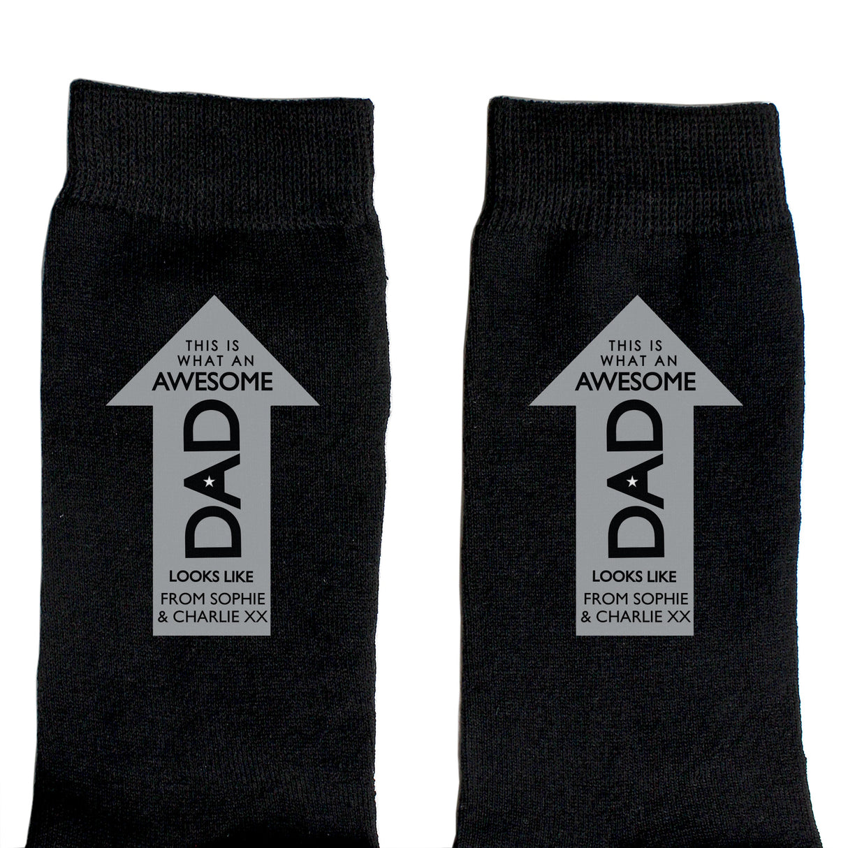 Personalised Awesome Dad Men’s Socks: 4 - Clothing By Gift Moments